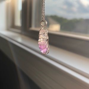 handmade Amethyst necklace
